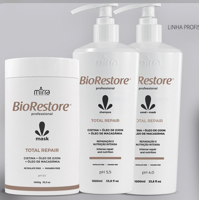 Mask Biorestore Total Repair - 1000g - Mirra - Corolla Beauty Supply