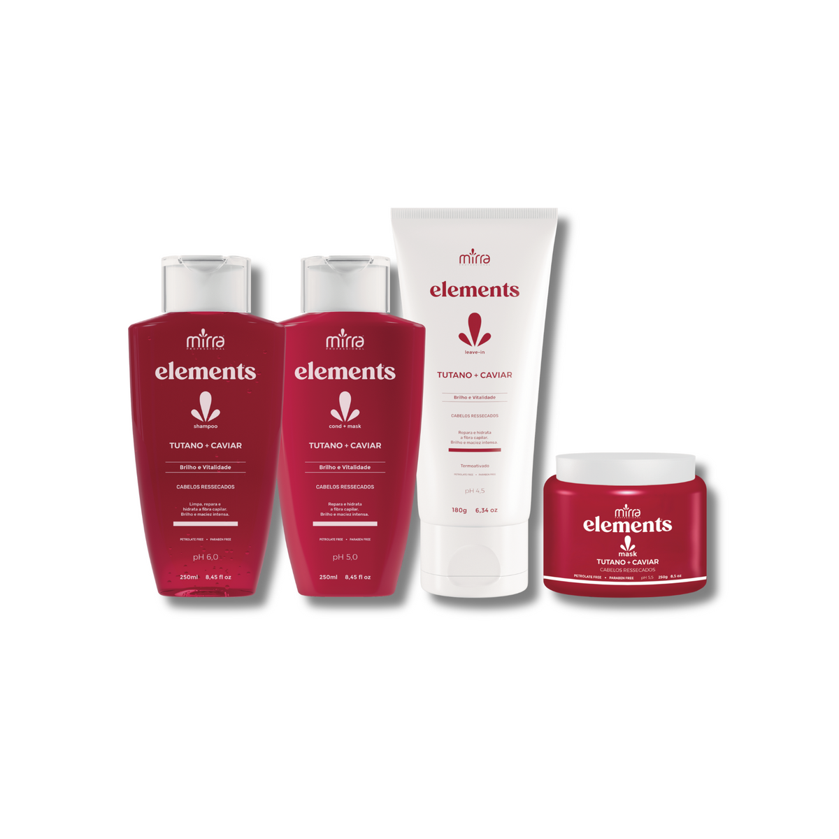 Kit Elements Elements Tutano + Caviar - Mirra - Corolla Beauty Supply