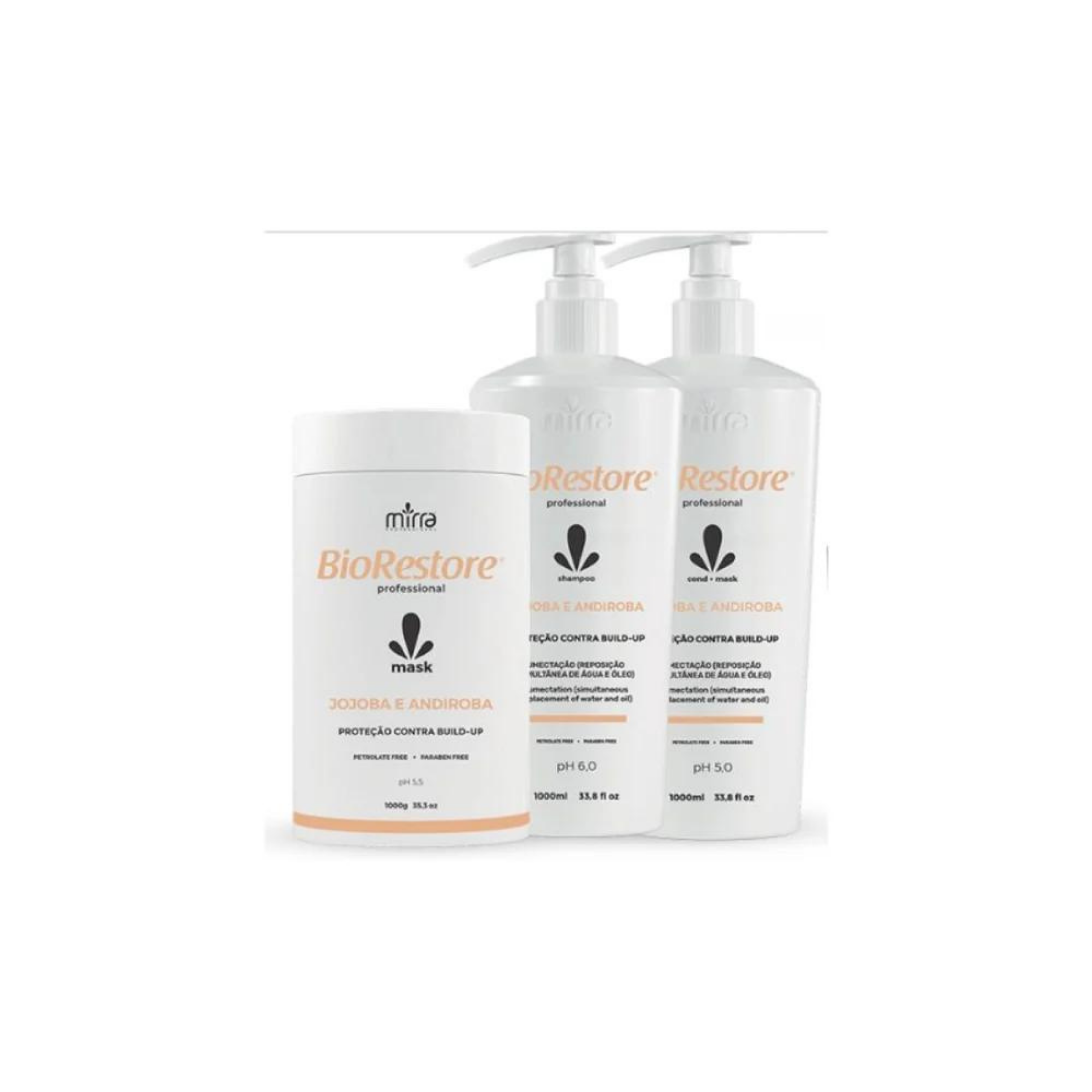 Kit Biorestore Build-up JOJOBA PRO 1L - Mirra - Corolla Beauty Supply