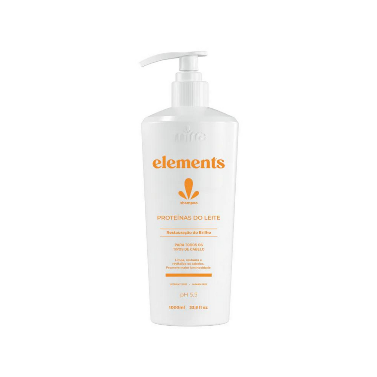 Shampoo Elements Proteína do Leite - 1000ml - Mirra - Corolla Beauty Supply