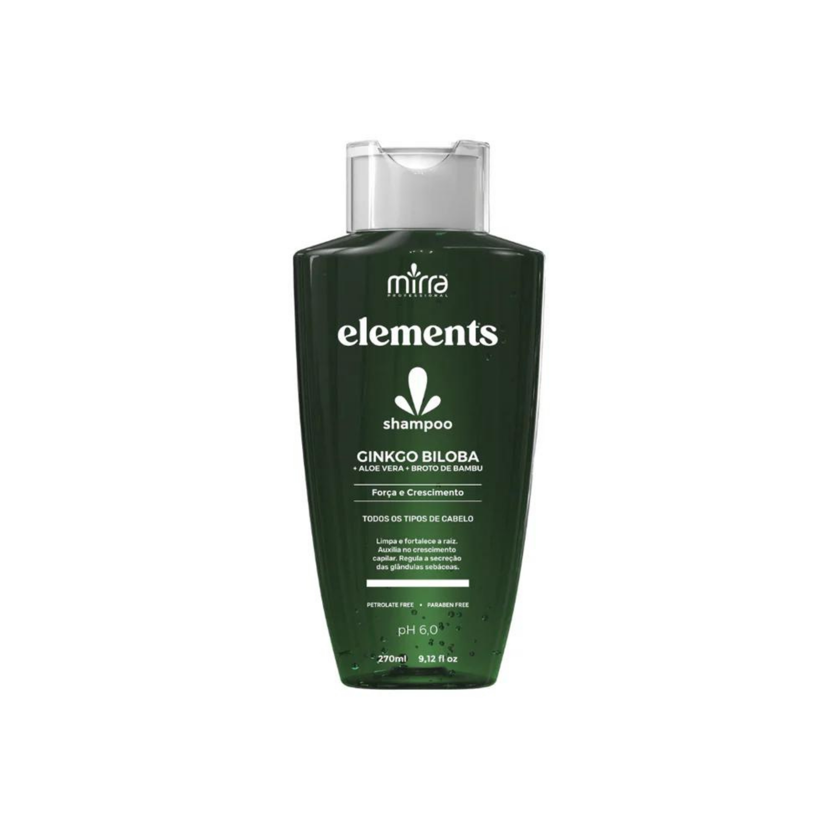 Shampoo Elements Fortalecimento Gincko - 270ml - Mirra - Corolla Beauty Supply